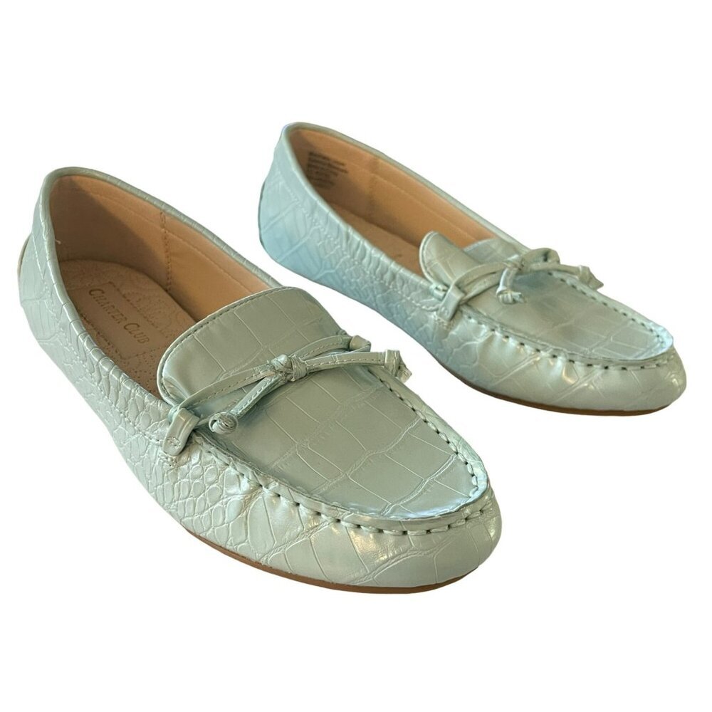 Charter Club Katee Soft Mist Slip On Loafer Size 8 New with Box